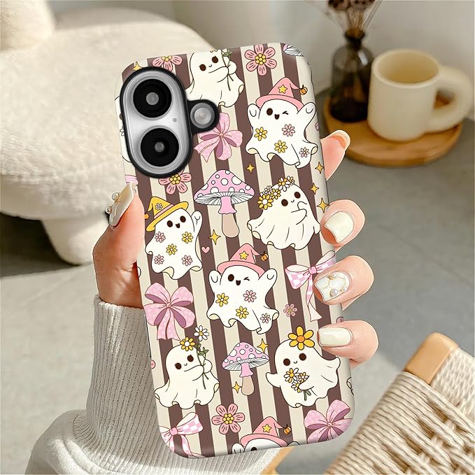 Case for iPhone 16, Scratch Resistant Hybrid Double Layer Hard Shell，Cute - Image 6