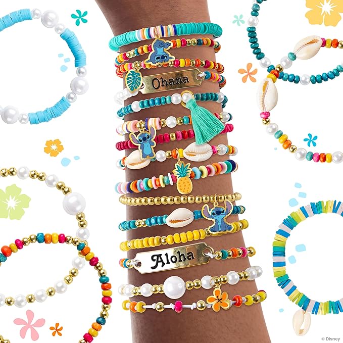 Fashion Angels Disney Stitch DIY Bracelet Making Kit | Includes 1, 000+ Shell - Image 6