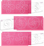 3Pcs Free Motion Quilting Templates by Kapyoo