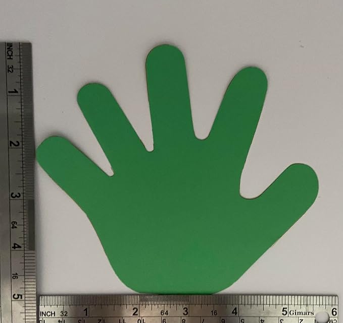 SHAPES ETC. 31 Pcs Hand Assorted Color Cut-Outs 5.5in, Construction Paper Shapes - Image 2