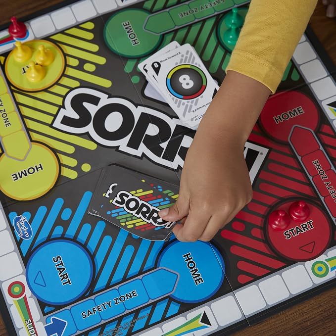 Sorry! Board Game for Kids Ages 6 and Up; Classic Hasbro Board Game; Each - Image 4