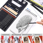 MARTCOLOR Drawing Sketching Pencils Set, 34 Pieces Pro Art Pencil Kit - Image 5