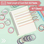 Mr. Pen- Skinny Washi Tape Set, 48 Rolls, 3mm Wide | 5.5 Yards/Roll, Washi Tape - Image 4