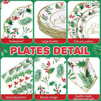 Pickmesh 400 Pcs Christmas Party Supplies Include Seasonal Holly Leaf - Image 2