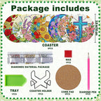8-Pack Diamond Art Coaster Kit - Image 6