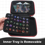 Aoriher 1 Pcs Dice Case with Removable Slotted Tray - Image 5