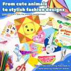 Origami Kit For Kids Ages 5-12, Includes 200 Sheets Of Origami Paper - Image 7