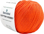Cotton Hobby Yarn for Amigurumi Crochet & Knitting | 1.76 oz / 180 yds by buvemu