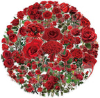 60 Pcs Red Rose PET Transparent Sticker | Self-Adhesive Scrapbooking Stickers - Image 2