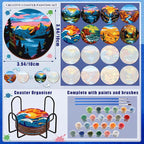 Reallnaive 8 Pcs Mountain Paint by Numbers Coasters Kit - Image 4
