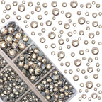 4000Pcs Mixed Size Hot Fix Round Crystals Gems Glass Stones Hotfix Flat Back - Image 2