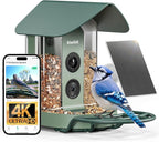 Kiwibit Smart Bird Feeder with Camera Solar Powered, 4K Video Live Stream by Kiwibit