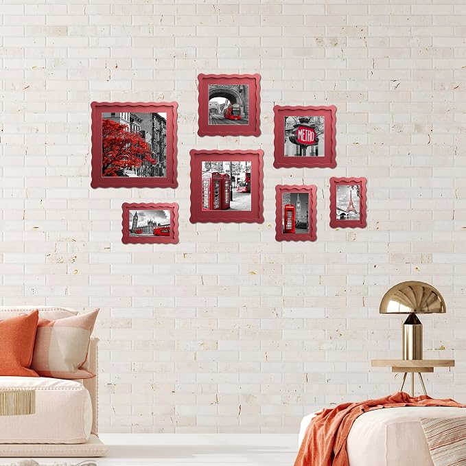 6x6 Wavy Picture Frame With Mat - Image 5