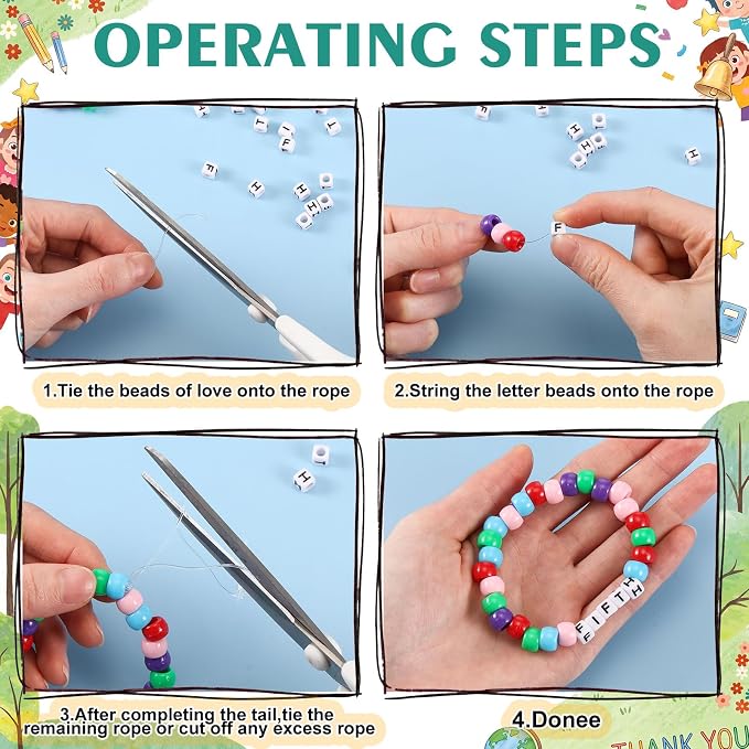 Tondiamo 24 Sets 5th Grade Back to School Gifts Friendship Bracelet Making Kit - Image 4