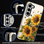 for Samsung Galaxy S23 Plus Case, Sunflowers Bees Pattern Glossy 2 in 1 - Image 5