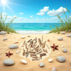 20 Pcs Wood Natural Driftwood Pieces Branch Slices Beach Decor - Image 2