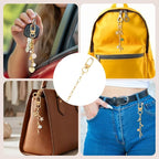 20pcs Gold Keychain Making Kit, Key Ring Swivel Snap Hook Chains, Extender - Image 3