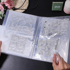 GLOBLELAND 80 Pockets Clear Stamps Storage Album Cut Dies Storage Bag Embossing - Image 4