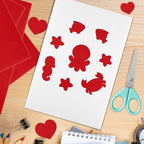 10PCS Red Self Adhesive Felt Fabric Sheets Sticky Felt Sheets - Image 7