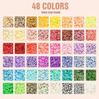 Dowsabel Clay Beads 3 Boxes Bracelet Making Kit, Letter Beads - Image 2