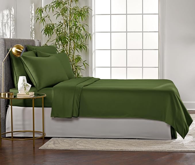 Pure Bamboo King Sheets, Genuine 100% Organic Viscose Derived from Bamboo Bed - Image 4