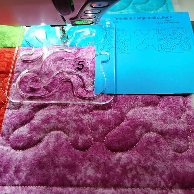 Free Motion Quilting Template Q5 Series by Bequilter