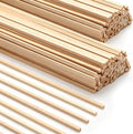 100pcs Basswood Strips 1/8 x 1/8 x 24 Inch Balsa Wood Strips Natural Wood by Unknown
