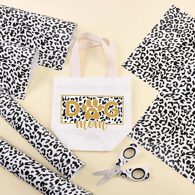 Tintnut Black White Leopard Heat Transfer Vinyl, easy cut & weed, stretch - Image 3