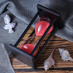 BELLAWARE Hourglass Timer with Red Sand, 30 Minute Wooden Sand Timer | Creative - Image 3