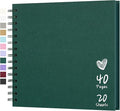 Scrapbook 8x8 Inch DIY Scrapbook Album Hardcover Kraft Paper 40 pages/20 sheets by Hiwhy