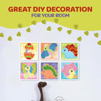jackinthebox Poke Poke Art – Dinosaurs Theme, Mess-Free Fabric Art and Craft - Image 8