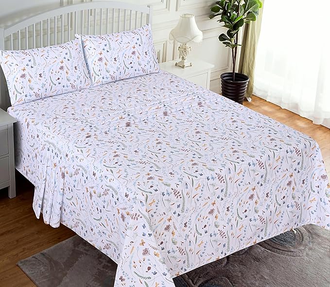 RUVANTI 100% Cotton Sheets – King Size Percale Bedding, Cooling & Breathable - Image 2