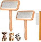 3 Pcs Wool Carders, Wood Hand Carding Brushes by Astfys