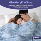 YnM 15lbs Weighted Blanket for Adults, Cooling Nylon/PE Heavy Bed Throw Blanket - Image 7