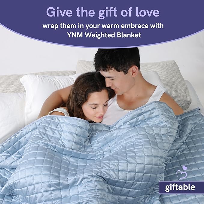 YnM Cooling Weighted Blanket for Adults, 15lbs Heavy Bed Throw Comforter - Image 7