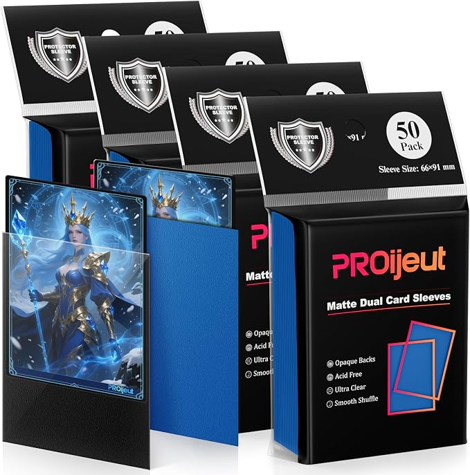200 Pack Card Sleeves, Matte Dual Trading Card Sleeves - Image 8