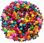 BetterJonny 800 Pcs Colorful Wooden Beads - Image 7