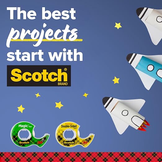 Scotch Double Sided Tape with Tape Dispenser, Office and School Supplies - Image 9