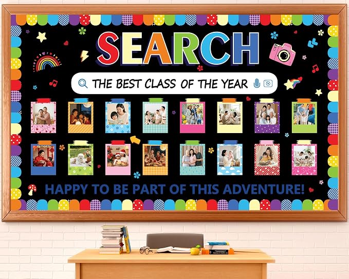 Photo Display Bulletin Board Kit Welcome Back to School Search Adventure by Afniimyapt