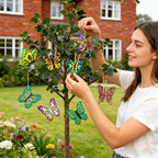 80PCS Unfinished Ornament Wood Crafts, Painting Blank Wooden Cutouts | 8 Styles - Image 5