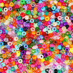 Pony Beads 1000+pcs Plastic 9mm Rave Kandi Spacer Bead by Sistenia
