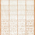 1/3, 2 Inch Letter Stencils for Painting, 28 Pack Reusable Plastic Alphabet and by Duozea