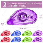 Secopad 8 Pack Scrapbook Tape, Double Sided Tape - Image 2