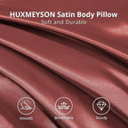 HUXMEYSON Body Pillow with Satin Pillowcase, Body Pillow - Image 3