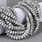 ICAI Beads 5x8mm Natural Map Stone Beads Rondelle Spacer Loose Beads - Image 5