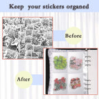MUDOR 4 in 1 Sticker Storage Organizer, Binder - Image 5