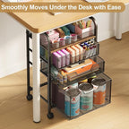 4-Tier Rolling Utility Cart - Image 3