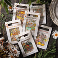 Dizdkizd Holographic Flower and Leaf Sticker Set, 240 Foil Gold Botanical by Dizdkizd