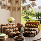 2 Set Wooden Tiered Risers Display Stands - Image 3