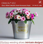 ORACAL 651 Matte Metallic Gold Vinyl Durable Roll Easy to Weed Permanent - Image 3